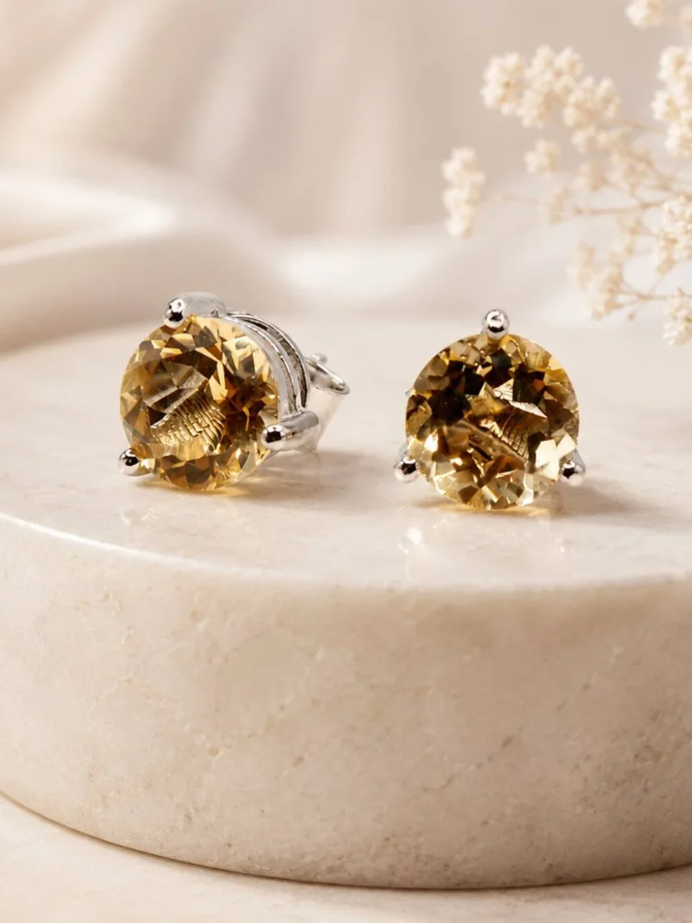 Champagne Glow Studs